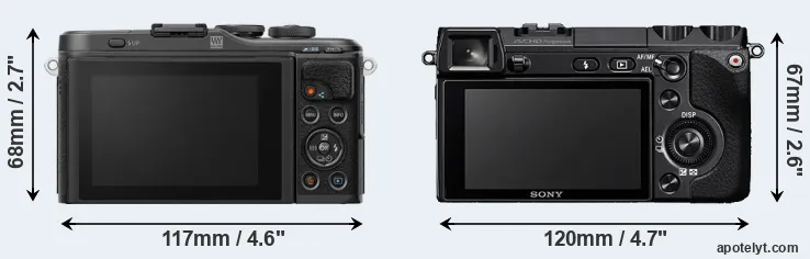 Comparison E-PL10 or NEX-7 rear