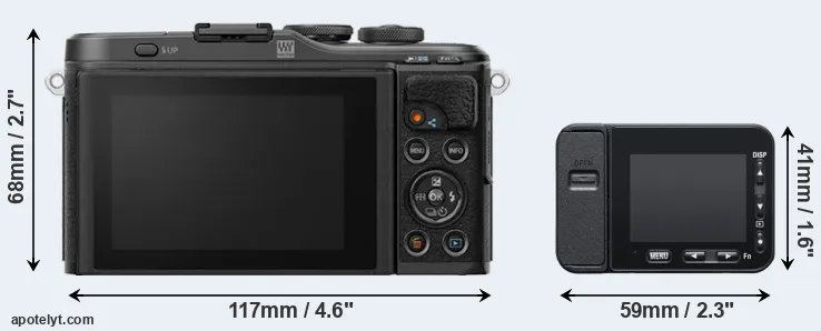 Comparison E-PL10 or RX0 II rear