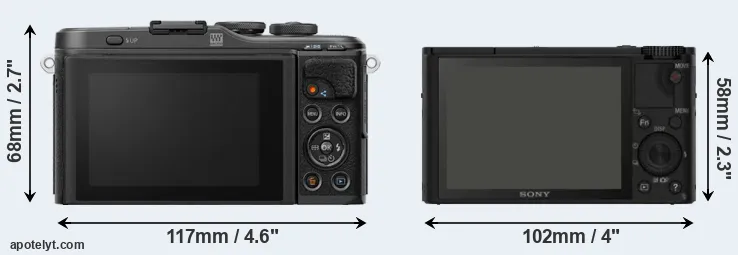 Comparison E-PL10 or RX100 rear