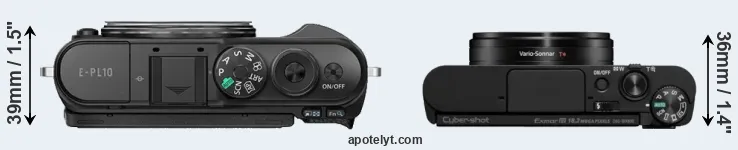 Compare E-PL10 versus WX800 top