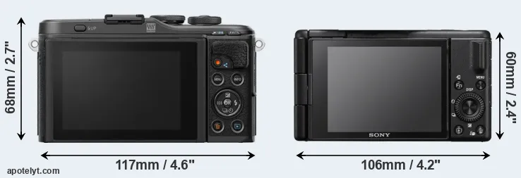Comparison E-PL10 or ZV-1 II rear