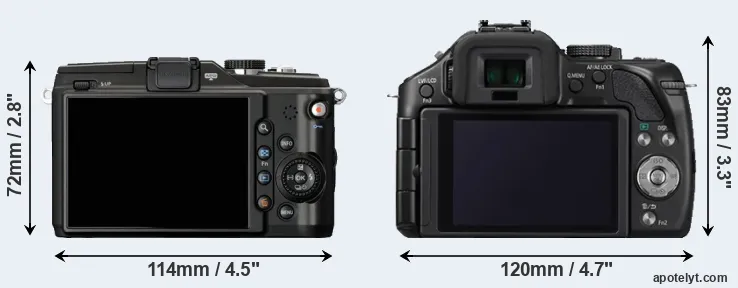 Comparison E-PL2 or G5 rear