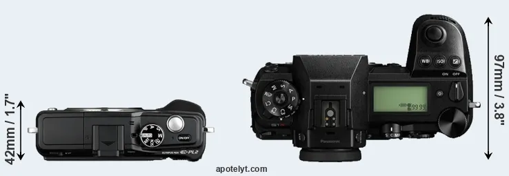 Compare E-PL2 versus S1R top