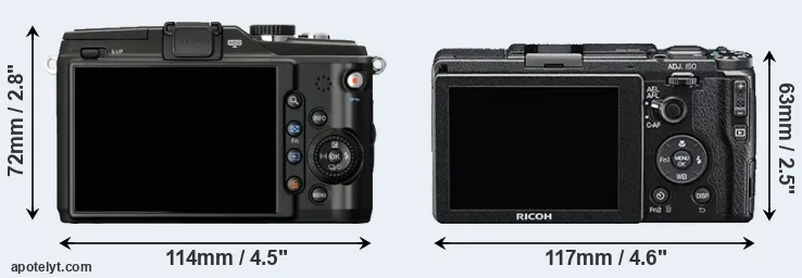 Comparison E-PL2 or GR II rear