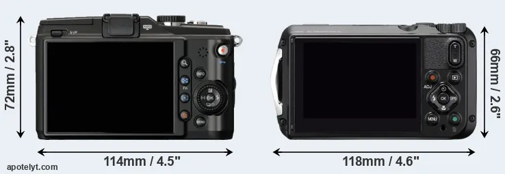Comparison E-PL2 or WG-6 rear