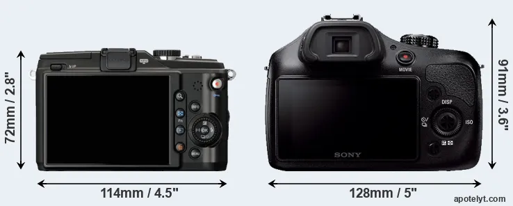Comparison E-PL2 or A3000 rear