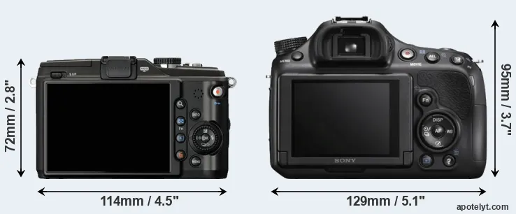 Comparison E-PL2 or A58 rear