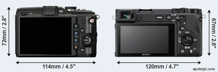 Comparison E-PL2 or A6600 rear
