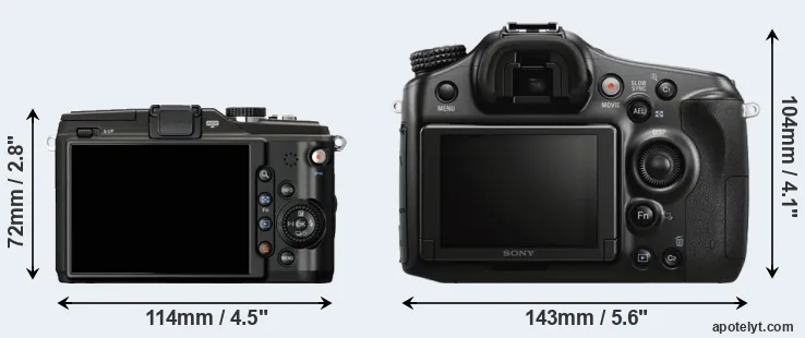 Comparison E-PL2 or A68 rear