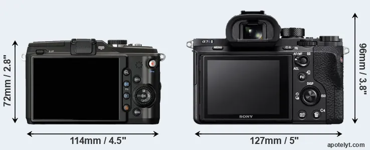 Comparison E-PL2 or A7S II rear