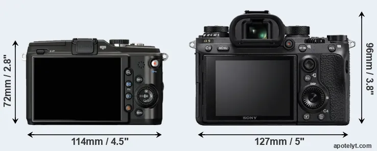 Comparison E-PL2 or A9 rear