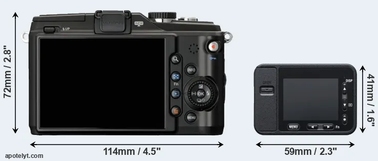 Comparison E-PL2 or RX0 rear
