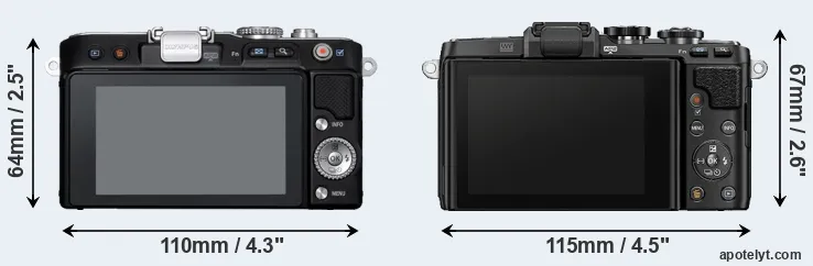 Comparison E-PL3 or E-PL7 rear
