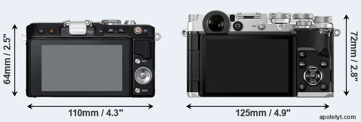 Comparison E-PL3 or PEN-F rear