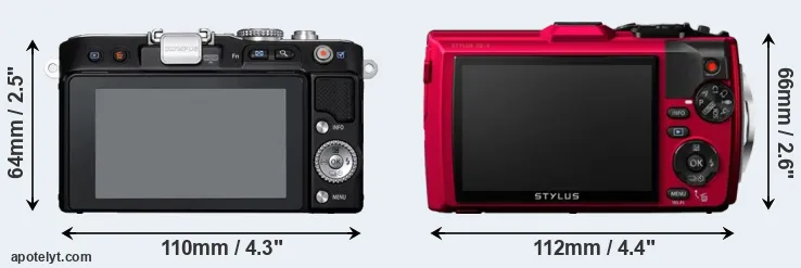 Comparison E-PL3 or TG-4 rear