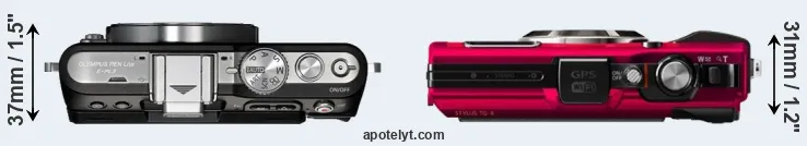 Compare E-PL3 versus TG-4 top