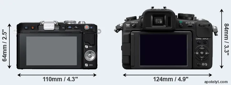 Comparison E-PL3 or G2 rear