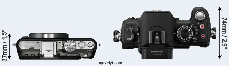 Compare E-PL3 versus G2 top