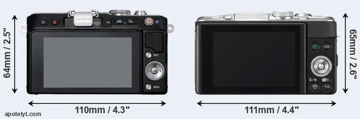 Comparison E-PL3 or GF6 rear