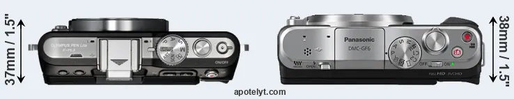 Compare E-PL3 versus GF6 top