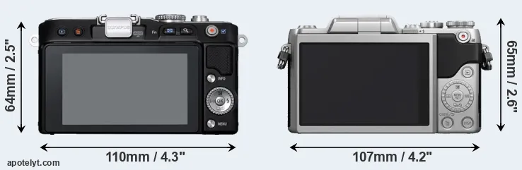 Comparison E-PL3 or GF7 rear