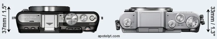 Compare E-PL3 versus GF7 top
