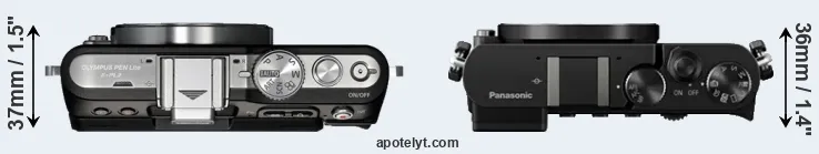 Compare E-PL3 versus GM5 top