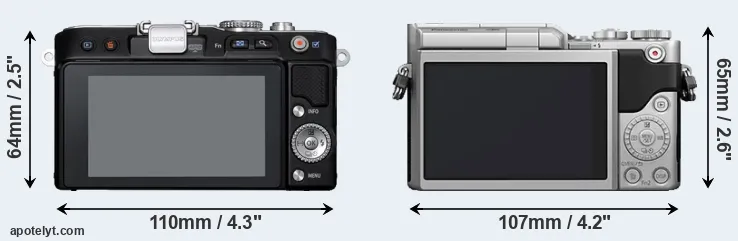 Comparison E-PL3 or GX850 rear