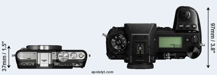 Compare E-PL3 versus S1R top