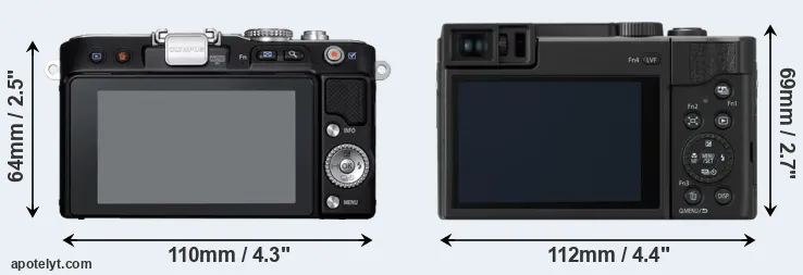 Comparison E-PL3 or TZ95 rear