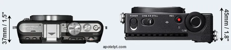 Compare E-PL3 versus fp top