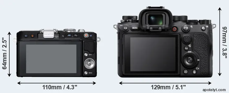 Comparison E-PL3 or A1 rear