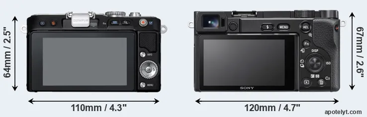Comparison E-PL3 or A6100 rear