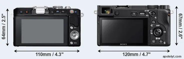 Comparison E-PL3 or A6300 rear