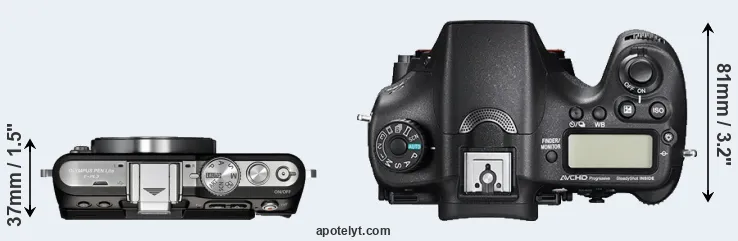 Compare E-PL3 versus A77 II top
