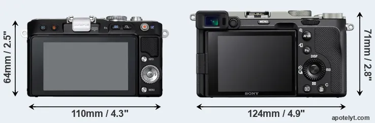 Comparison E-PL3 or A7C rear