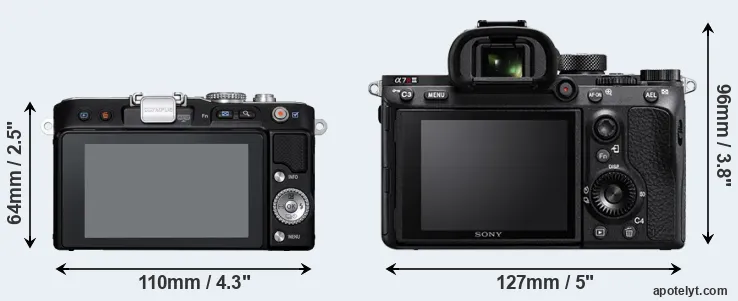 Comparison E-PL3 or A7R III rear