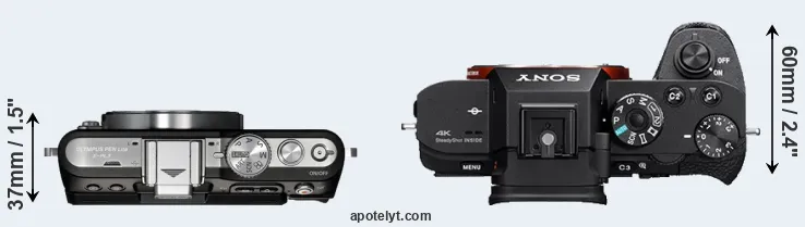 Compare E-PL3 versus A7S II top