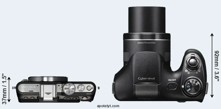 Compare E-PL3 versus H300 top