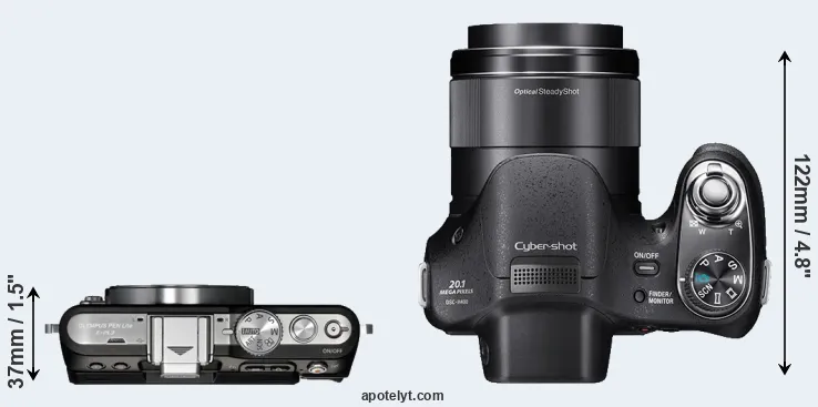 Compare E-PL3 versus H400 top