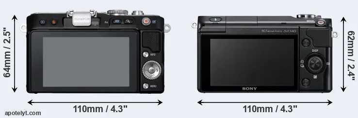 Comparison E-PL3 or NEX-3N rear
