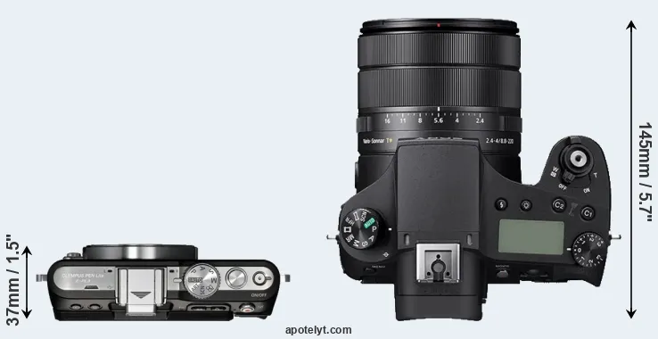 Compare E-PL3 versus RX10 IV top