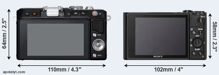 Comparison E-PL3 or WX800 rear