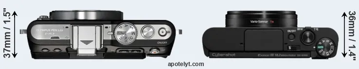 Compare E-PL3 versus WX800 top