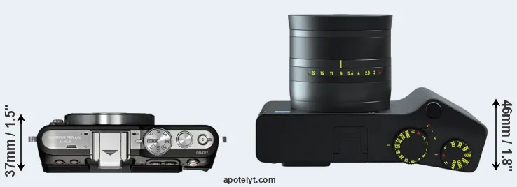 Compare E-PL3 versus ZX1 top