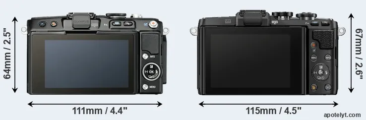 Comparison E-PL5 or E-PL7 rear