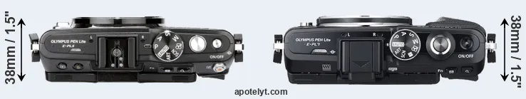 Compare E-PL5 versus E-PL7 top