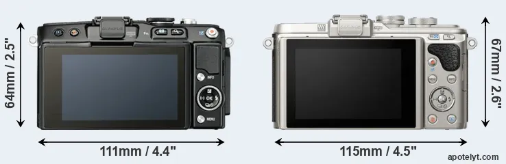 Comparison E-PL5 or E-PL8 rear