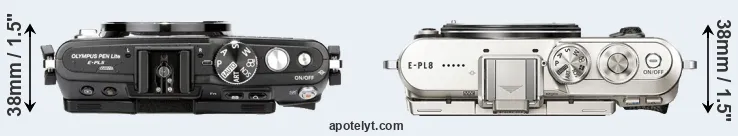 Compare E-PL5 versus E-PL8 top