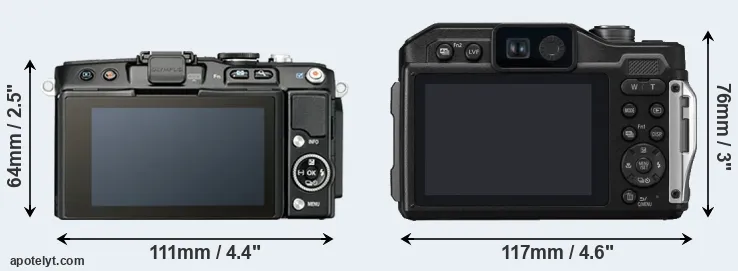 Comparison E-PL5 or FT7 rear